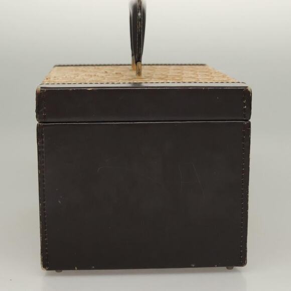 DIOR Trotter Canvas Vanity Case Hand Bag Brown - Picture 4 of 12